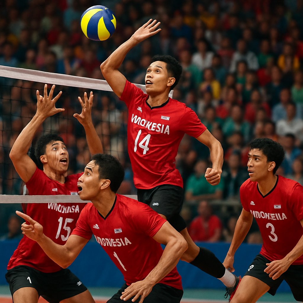Ilustrasi Timnas Voli Indonesia Targetkan 8 Besar di Asian Games 2026